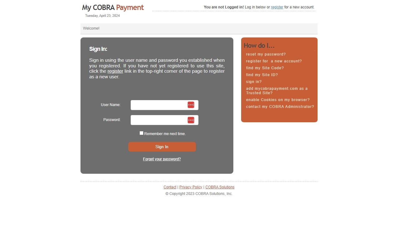 cobra payment