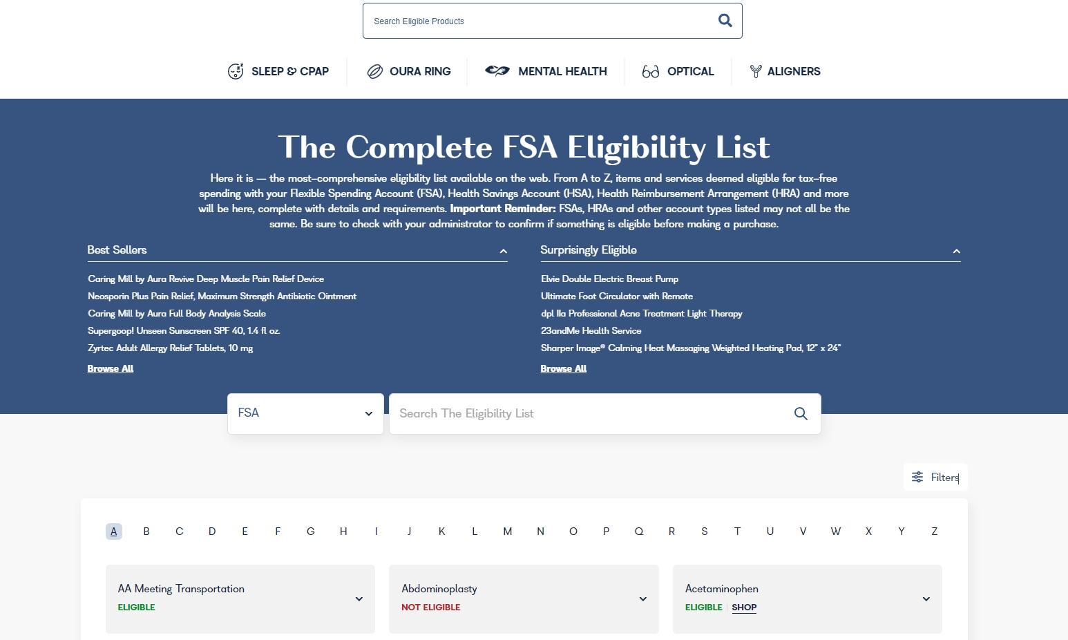 fsa list